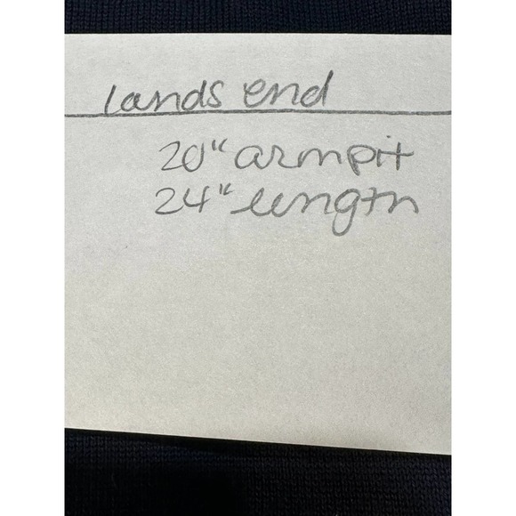 Lands' End Women's Sweater Sz Medium Navy Cranberry Colorblock Crew Neck Knit - Picture 7 of 7